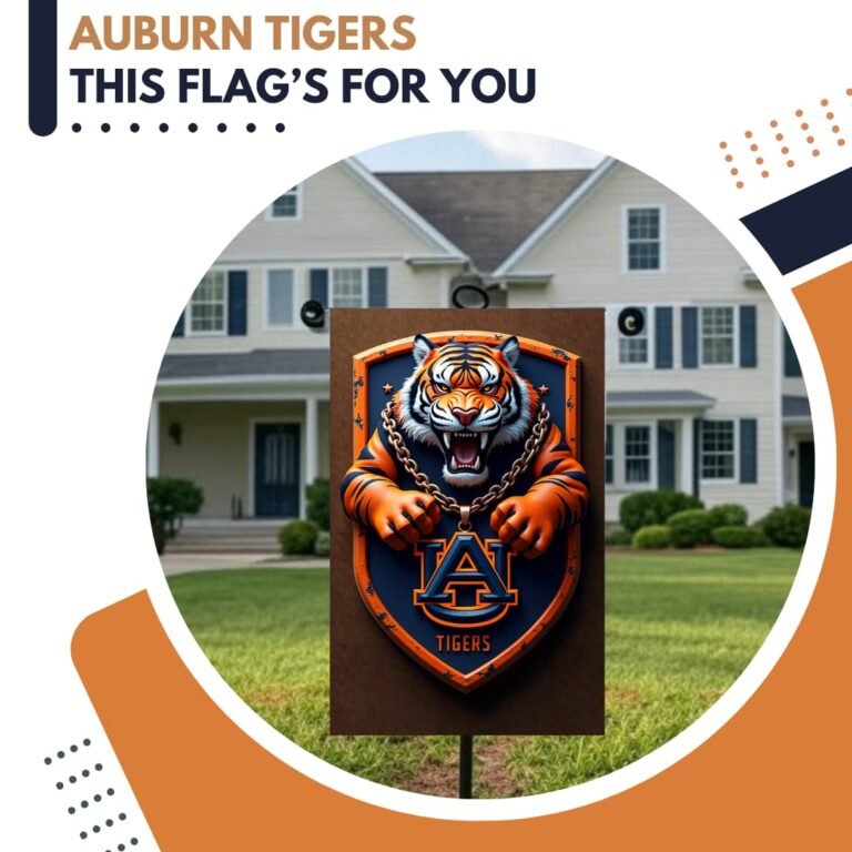 Auburn Tigers Garden Flag – 12"x18" Double-Sided – Weather-Resistant Outdoor Banner for Auburn Fans – Game Day Décor, Tailgate Essential