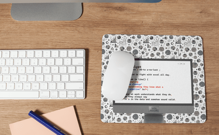 Data Analyst Mouse Pad – Funny Gift for Data Scientists & Excel Enthusiasts